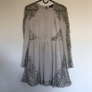 TopShop lace dress long sleeves